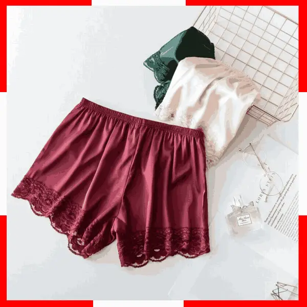 Satin Short Pants Women/ Home Sleeping Shorts Underwear/ Female Safe Boxer Shorts Lingerie Underpants