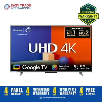 Hisense 50 Inch Bezelless Dolby Vision 4K UHD Smart LED Voice Control Google DTS TV 50A6F3