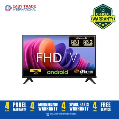 Hisense 43 Inch Bezelless Full HD Smart Android WIFI DTS TV 43A4F4