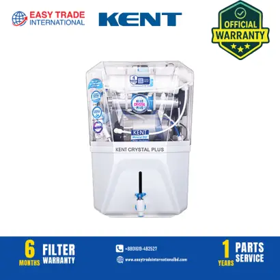 Kent Crystal Plus RO + UV + UF + TDS Control + in-Tank UV Water Purifier 11 Liter 20 L/hr Water Purification