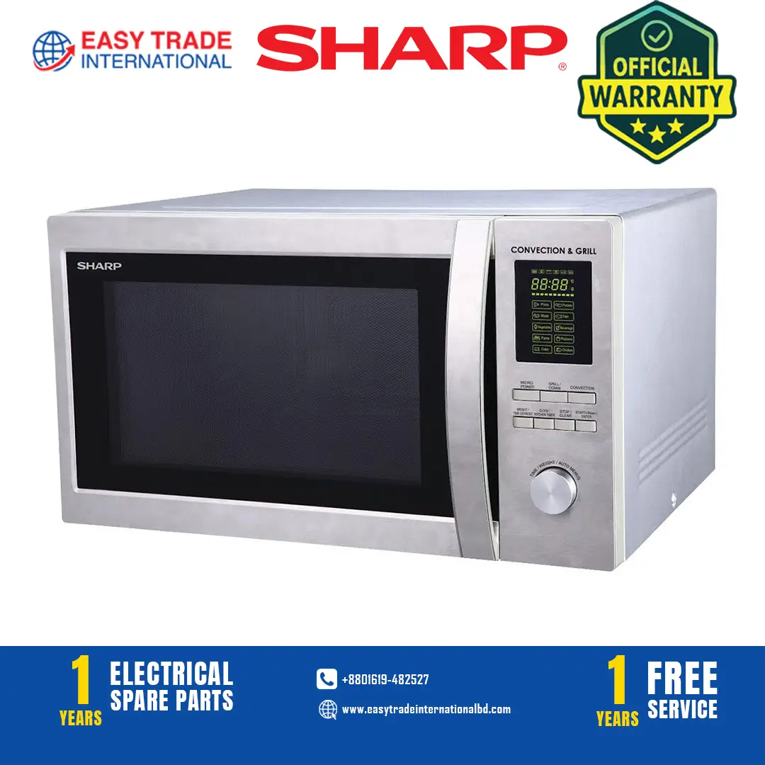 alt="Sharp R-94A0-ST-V 42L Grill Convection Microwave Oven"