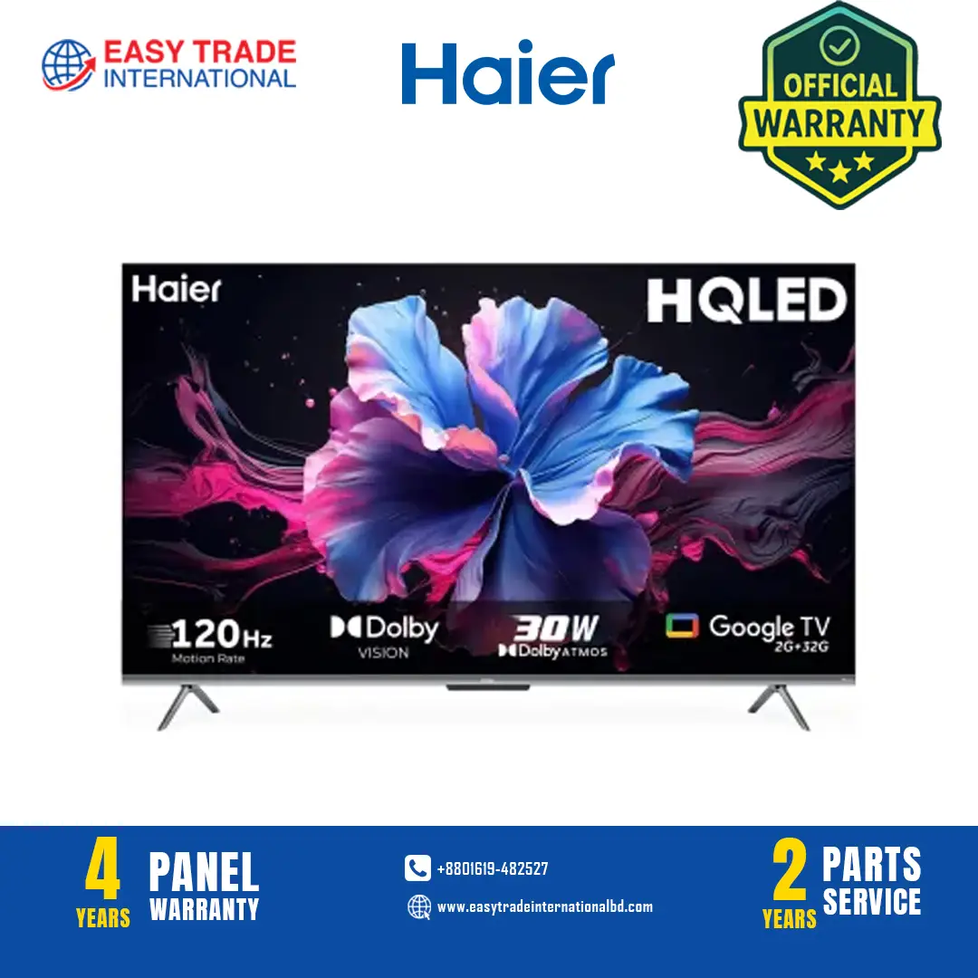 Haier H43P7UX 43 inch HQLED 4K Google TV with Dolby Vision and Dolby Atmos