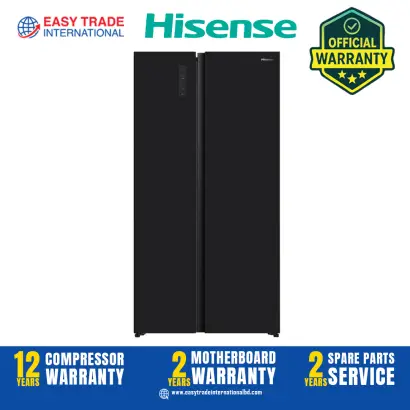 Hisense 580 L Side by Side Refrigerator- RS3G558NAB/BD3