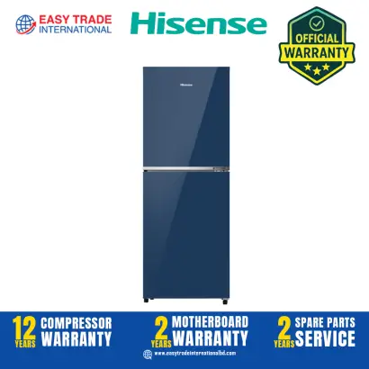 Hisense 238L TMF Inverter Glass Door Refrigerator RT1G236NARB Royal Blue