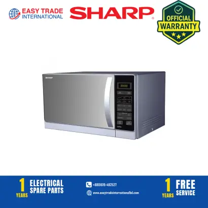 Sharp Grill Microwave Oven R-72A1-SM-V | 25 Litres - Mirror Silver