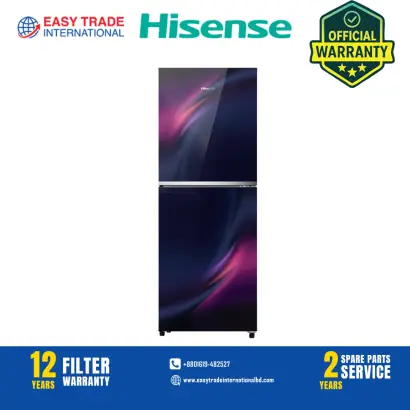 Hisense 238L TMF Glass Door Refrigerator RTDG236NADP/BD3 Dreamy Purple