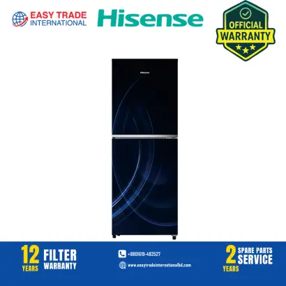 Hisense 238L TMF Glass Door Refrigerator RTDG236NAMB/BD3 Magnetic Blue