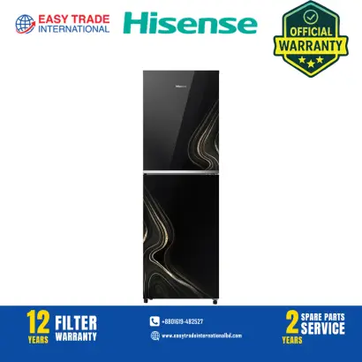 Hisense 277L TMF Glass Door Refrigerator RTDG276NAGS/BD3 Golden Sunlight