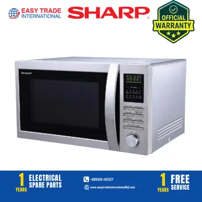 Sharp Grill Convection Microwave Oven R-84AO(ST)V | 25 Litres - Stainless Steel