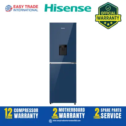Hisense 270L BMF Inverter Glass Door with Dispenser Refrigerator RB1G266NMRB Royal Blue