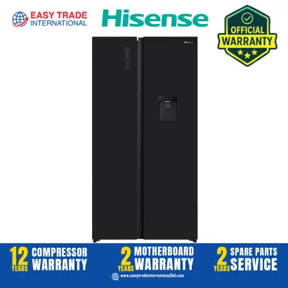 Hisense 580 L Side by Side Refrigerator RS3G558NMB/BD3