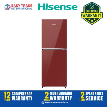 Hisense 238L TMF Inverter Glass Door Refrigerator RT1G236NACR Cherry Red