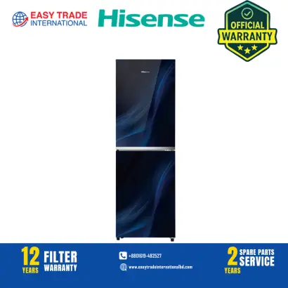Hisense 277L TMF Glass Door Refrigerator RTDG276NAFB/BD3 Fusion Blue
