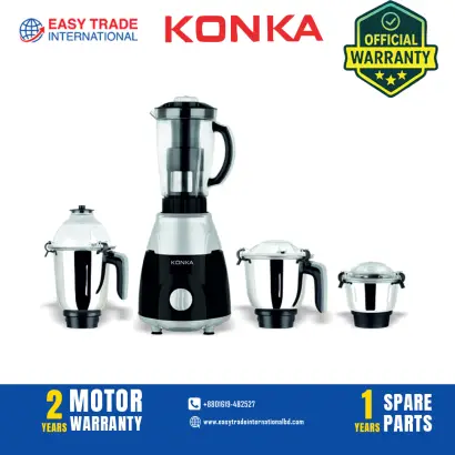 KONKA Turbo Pro Mixer Grinder 4 Jar (1000 Watt)