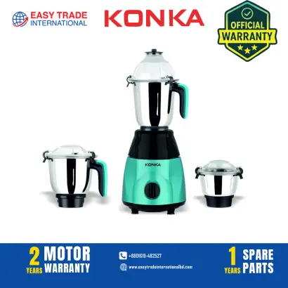 KONKA Turbo Plus Mixer Grinder 3 Jar (1000 Watt)