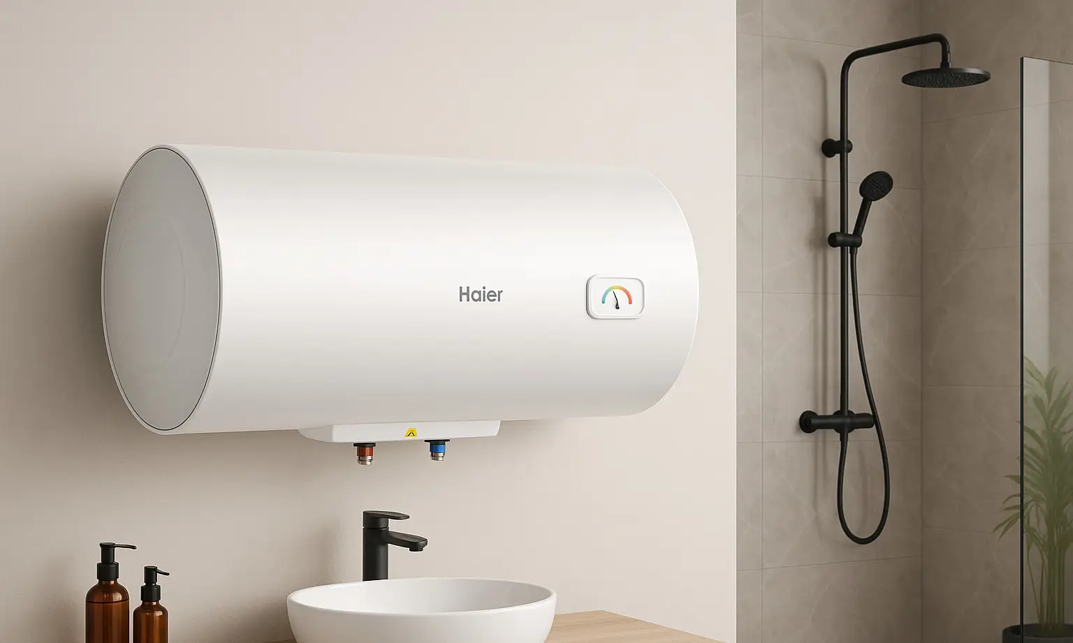 "Energy-efficient water heater (geyser) for home use – instant and storage model"