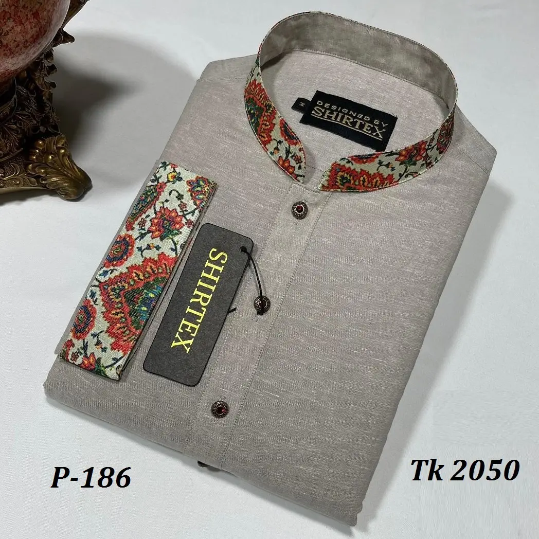 Mens Semi long Cotton Panjabi