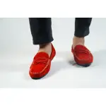 Genuine Leather Loafer For Men ! RED ! - L103