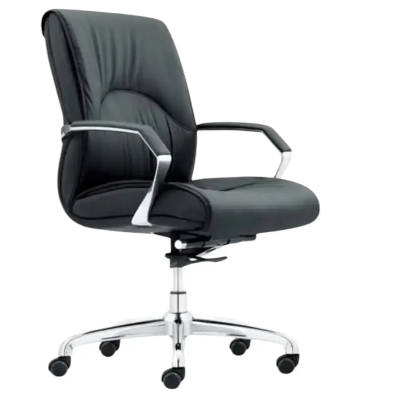 Mid Back Luxury Boss Office Chair, Leather Executive Medium Back Boss Chair, Boss Chair