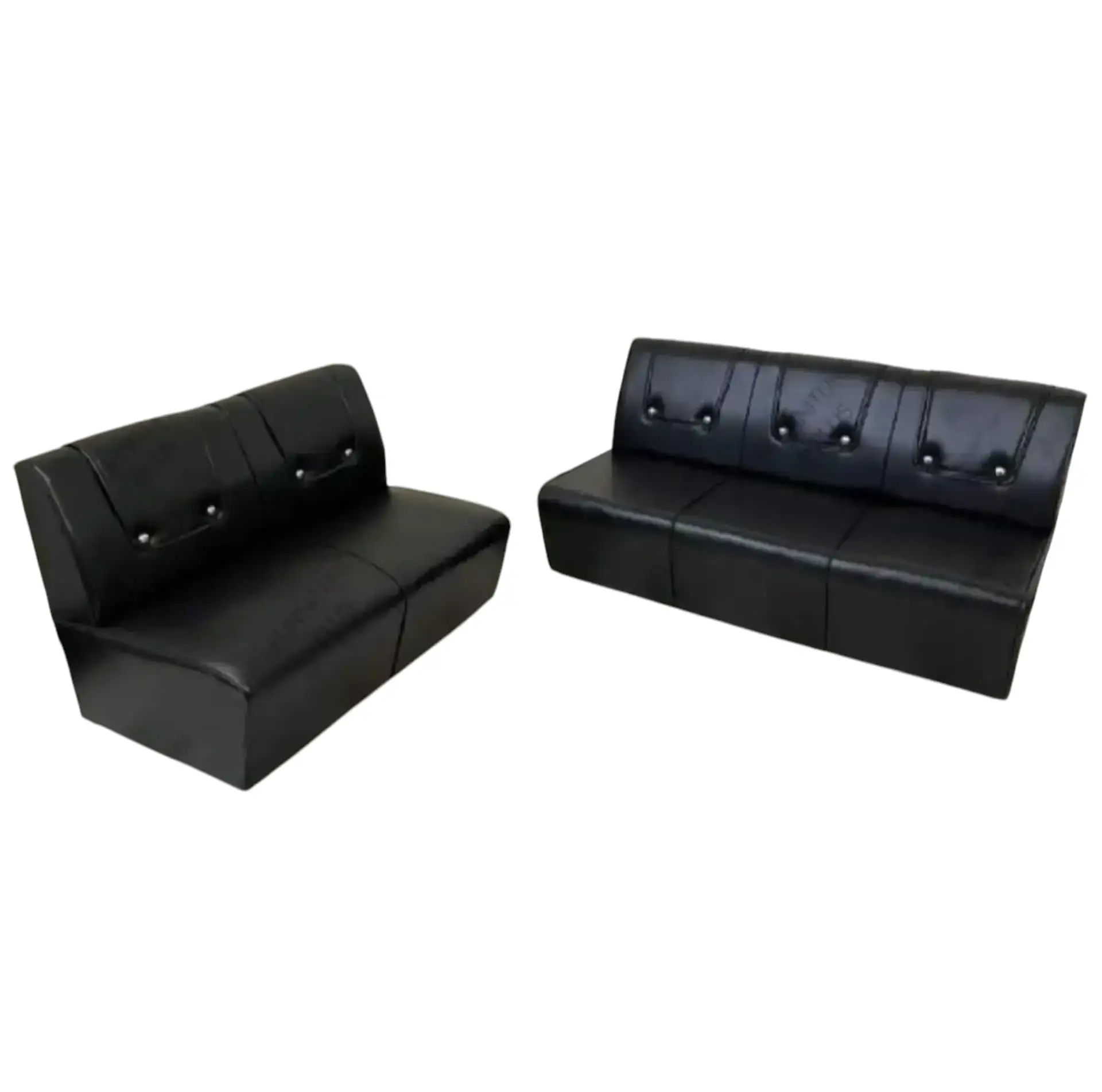 (FP-M-74-Black) premium sofa set 2+3made of artificial leather without handles
