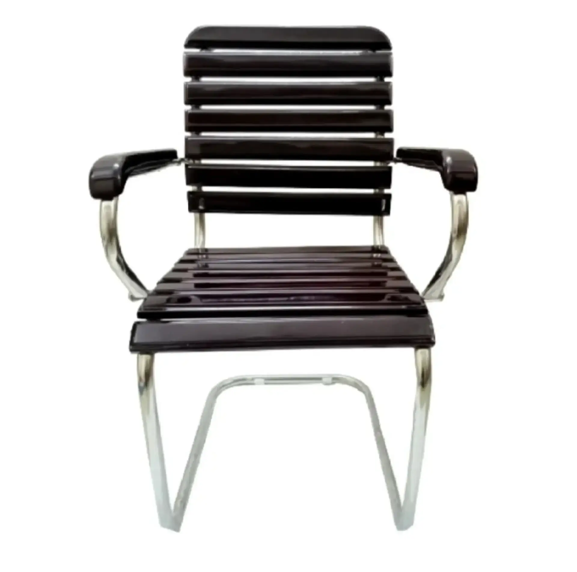 (FP-M-160-Ss) Mahogany wooden visitor chair