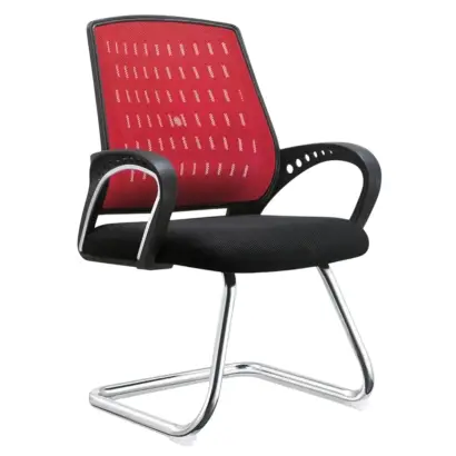 (Red\Black) Visitor Chair, Modern Office Visitor Chair, Visitor Chair