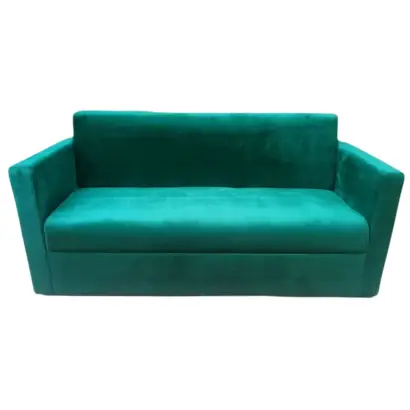 (FP-M-60-Green) Premium 3 Seater Sofa Velvet Fabric With Handle