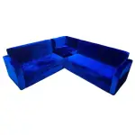 Royal Blue Velvet Touch Corner Separable Sofa set 2+3 Best Quality  [FP-M-144-Blue]