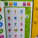 My English E-Book ABC Letters Learning Book With Sound And Numbers, Shapes, Colors, Fruits, Vegetables With Touching The Image And The Spelling Of The Words For Kids, Educational English Reading Book (Multicolor)