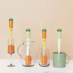 Cup Brush 3-in-1 Carrot Long Handle Household Multi-Function Cup Washing Brush Cleaning Creative Bottle Brush Cleaning Brush