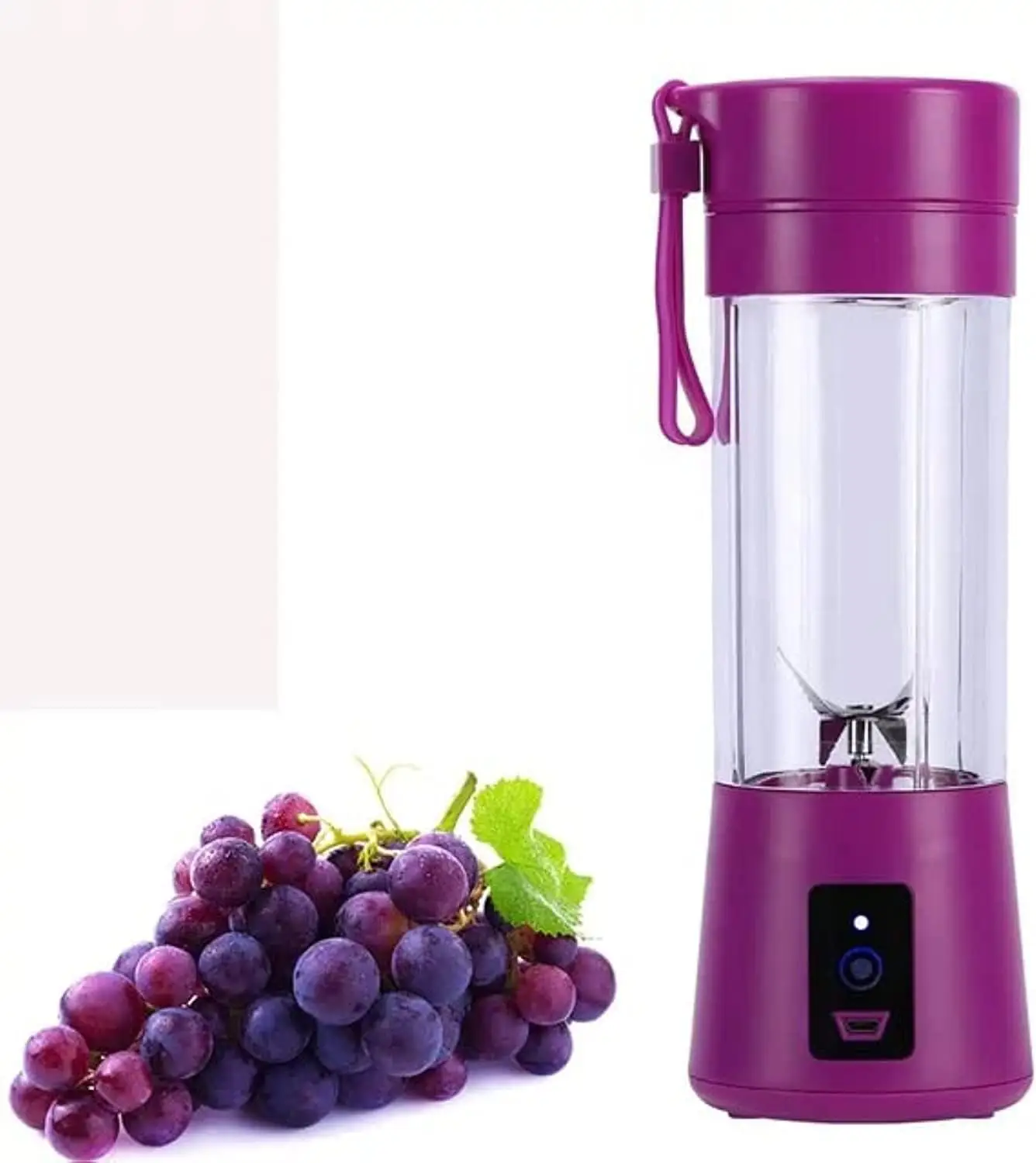 Portable Juicer Blender Household Fruit Mixer 6 Blades in 380 ml Fruit Mixing Machine with USB Charger Cable for Superb Mixing USB Juicer Cup