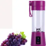 Portable Juicer Blender Household Fruit Mixer 6 Blades in 380 ml Fruit Mixing Machine with USB Charger Cable for Superb Mixing USB Juicer Cup