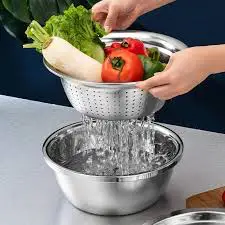 3 In 1 Vegetable Cutter with Drain Basket