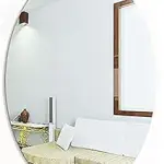 Oval Mirror Wall Stickers Hd Acrylic Waterproof Self-adhesive Wallpaper For Home Wall Decoration