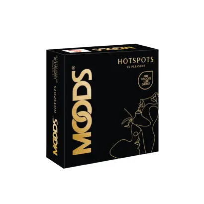 Moods Hotspots Scented with 1500 Dots Condom - 3Pcs Pack(India)