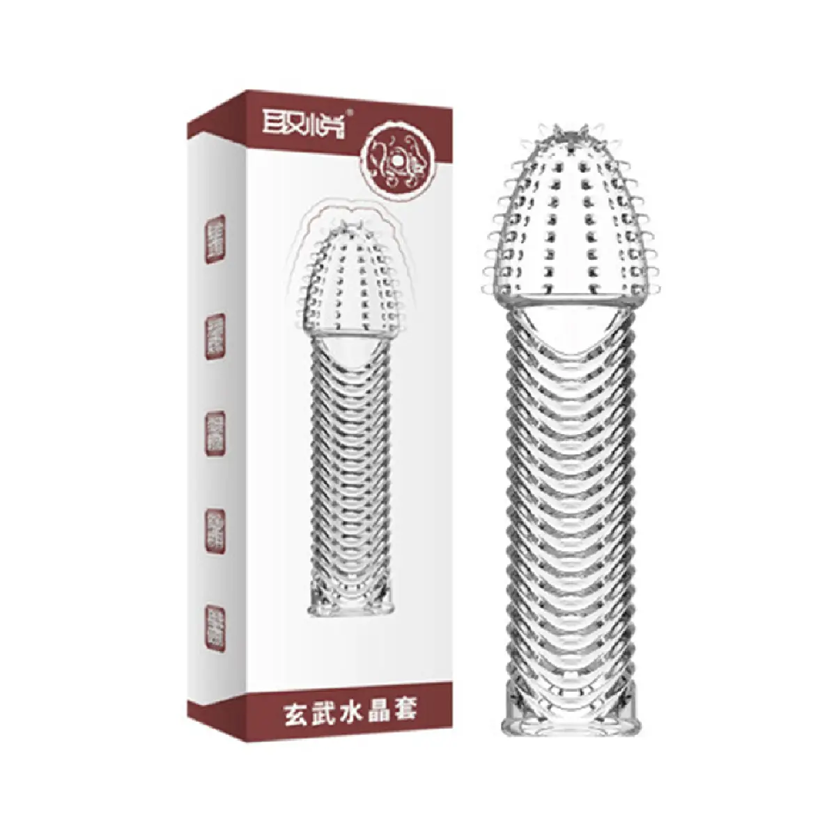 Dragon Crystal Clear Gripped Style Magic Condom