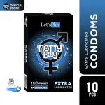 NottyBoy LetsPlay Extra Lubricated Premium Condom - 10Pcs Pack(India)