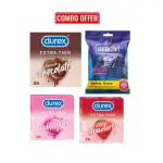 Durex Super Mini Combo - Extra Thin Strawberry, Chocolate, Bubblegum, Beboy Flavoured Condom - 2x4 = 8Pcs Pack(India)