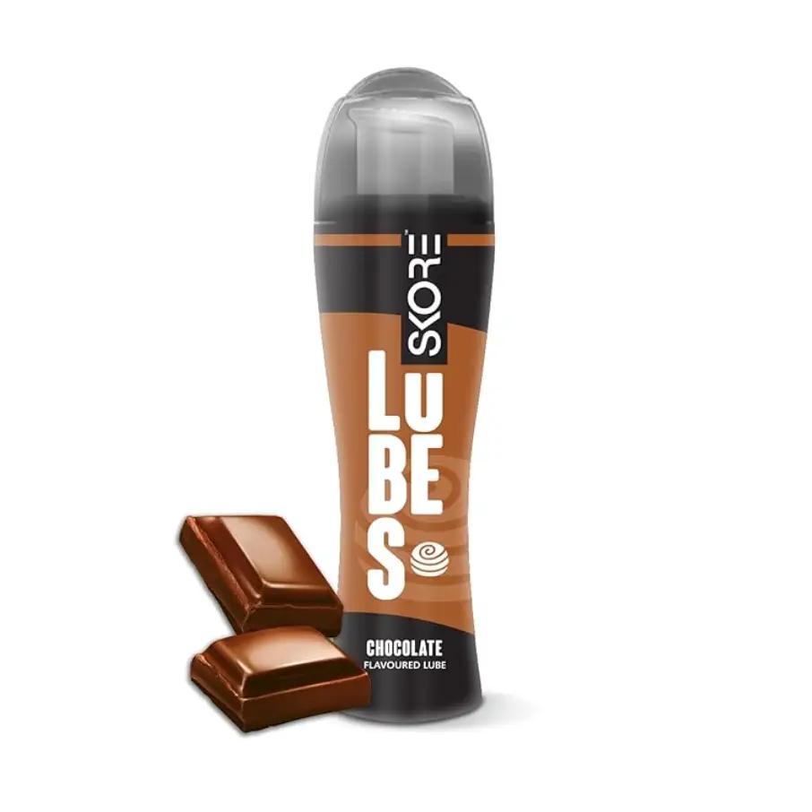 Skore Chocolate Flavored Lube Water Based Lubricant Gel for Men & Women - 50ml