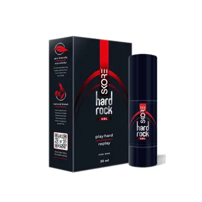 Skore Hardrock Gel Play Hard Penis Stronger Gel Natural Blend for Men - 30ml
