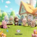 Labubu Plush Doll Seat Vinyl Plush Hanging Card,The Monsters Toys for Modern Home Decor, Popmart Box Figures Collectible Toy Set