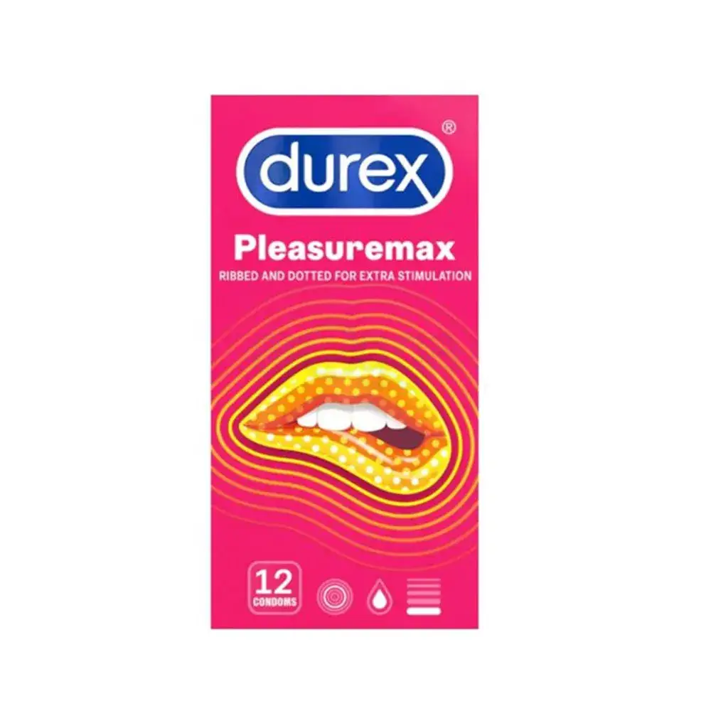 Durex Pleasuremax Ribbed & Dotted Extra Stimulation Condom - 12pcs Pack