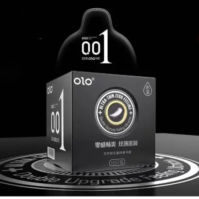 UltraThin Zero Felling 001 Condom For Long Lasting Hyaluronic Acid Condom - 10Pcs