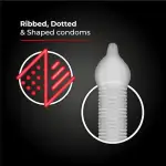 Skore Timeless Climax Delay Dotted & Ribbed Condom - 10Pcs Pack