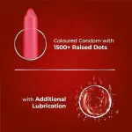 Skore Cherry Flavored 1500+ Dotted with Extra Lubrication Condom - 10Pcs Pack(India)