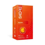 Skore Warm Ribbed & Dotted With Warming Lubricant Condom - 10Pcs Pack(India)