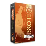 Skore Belgian Chocolate Falvour Coloured Dotted Premium Condom - 10Pcs Pack(India)