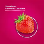 Skore Strawberry 1500+ Dotted with Extra Lubrication Condom - 10Pcs Pack