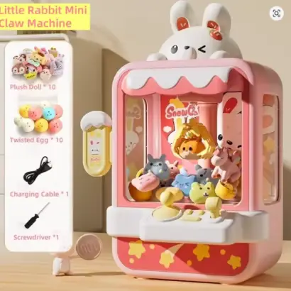 Skirfy Dinosaur Claw Machines,Electronic Arcade Game Vending Machine with Adjustable Sound& 32Pcs Mini Prizes,Candy Grabber Prize Dispenser Toys for Boys Girls,Birthday Toy Gifts for Kids