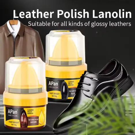 Premium Shoe Shining Cream 50G/50ML – Leather Shoe Polish | Long-Lasting Shine | Leather Care Products